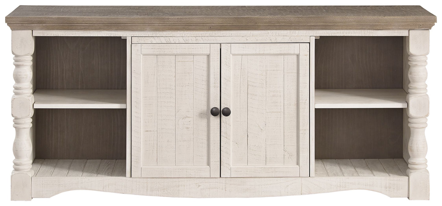 Havalance - Extra Large TV Stand - 2 Doors - Brown / Beige