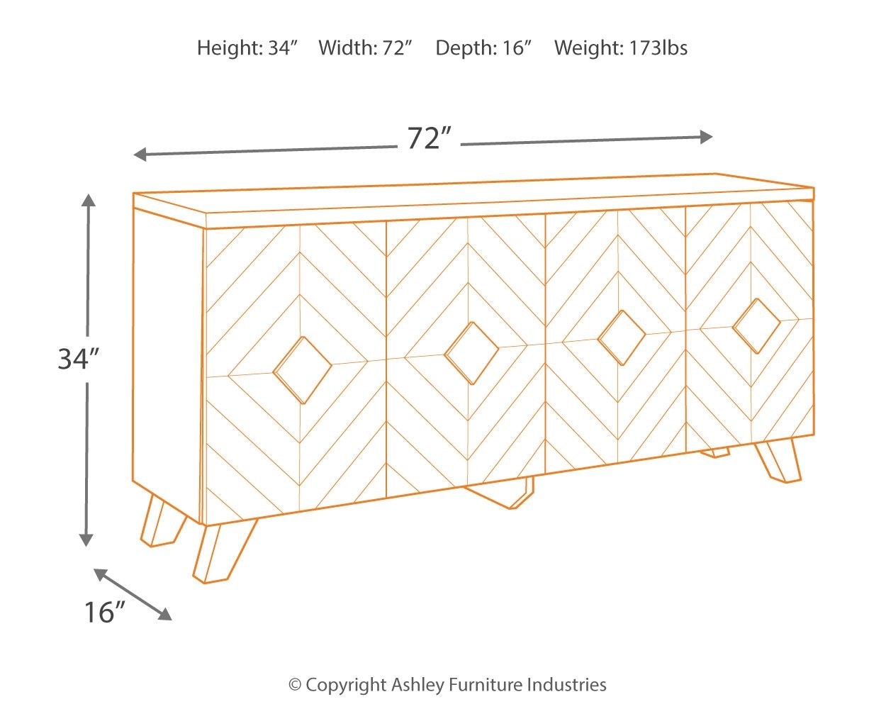 Robin Ridge - Accent Cabinet - Brown / Beige