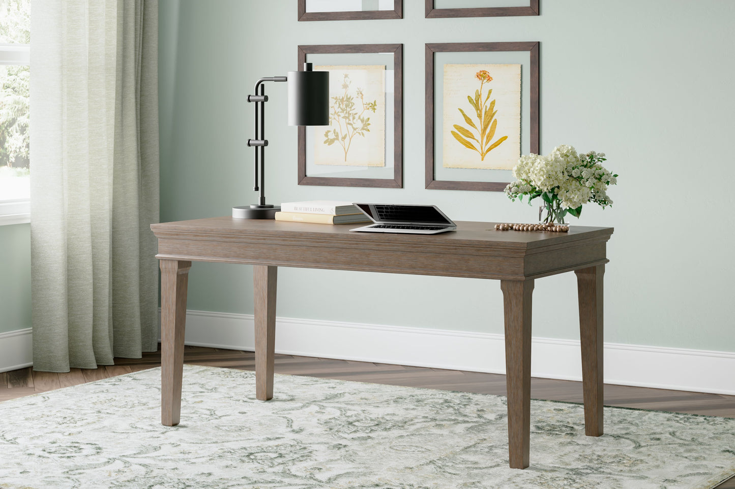 Janismore - Home Office Desk - Weathered Gray