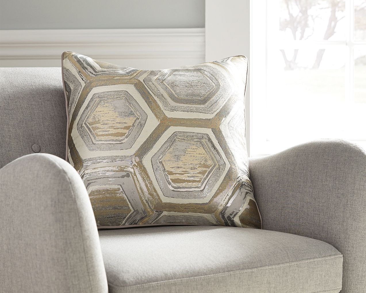 Meiling - Pillow (Set of 4) - Metallic