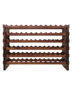VINOTEMP 72 Bottle Modular Wine Rack Stained