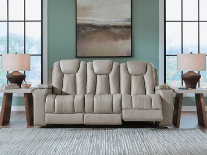 Elevate Edges - Reclining Sofa With Drop Down Table - Coin