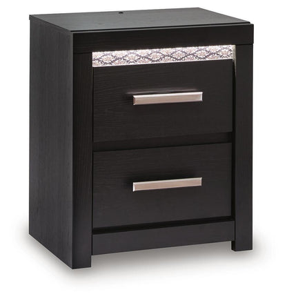 Shoralli - Two Drawer Night Stand - Black