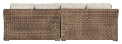 Beachcroft - RAF/LAF Loveseat w/Cush (Set of 2) - Beige