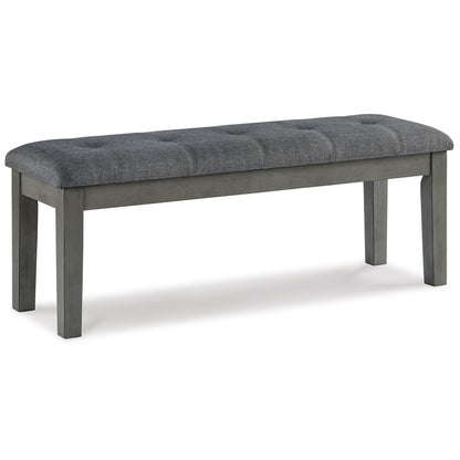 Hallanden - Large UPH Dining Room Bench - Black / Gray