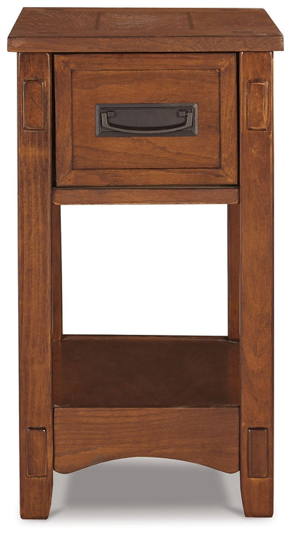 Breegin - Chair Side End Table - 1 Drawer - Brown