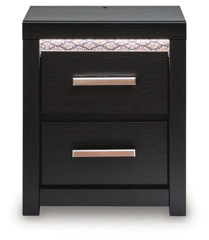 Shoralli - Two Drawer Night Stand - Black