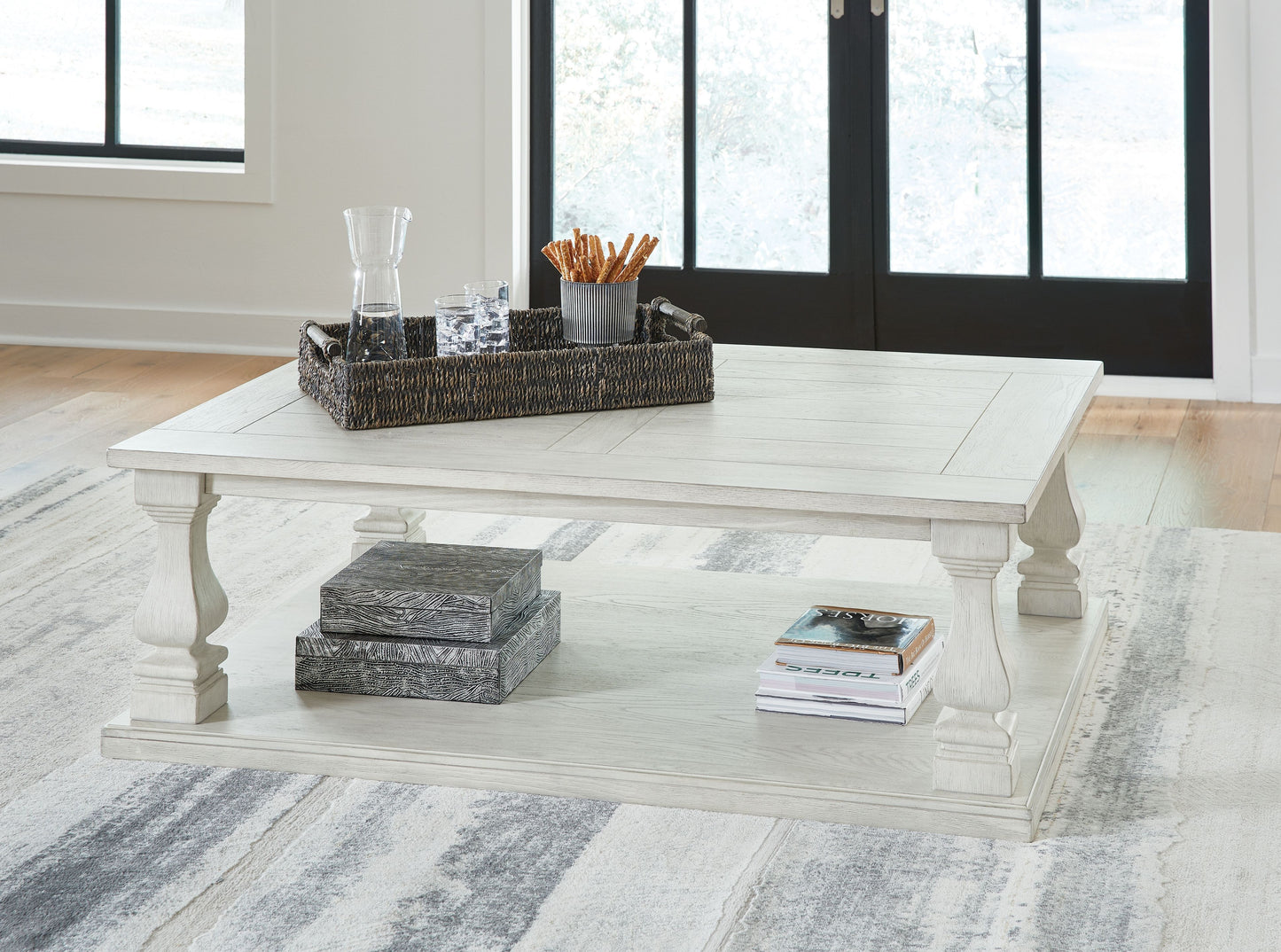 Arlendyne - Rectangular Cocktail Table - Antique White