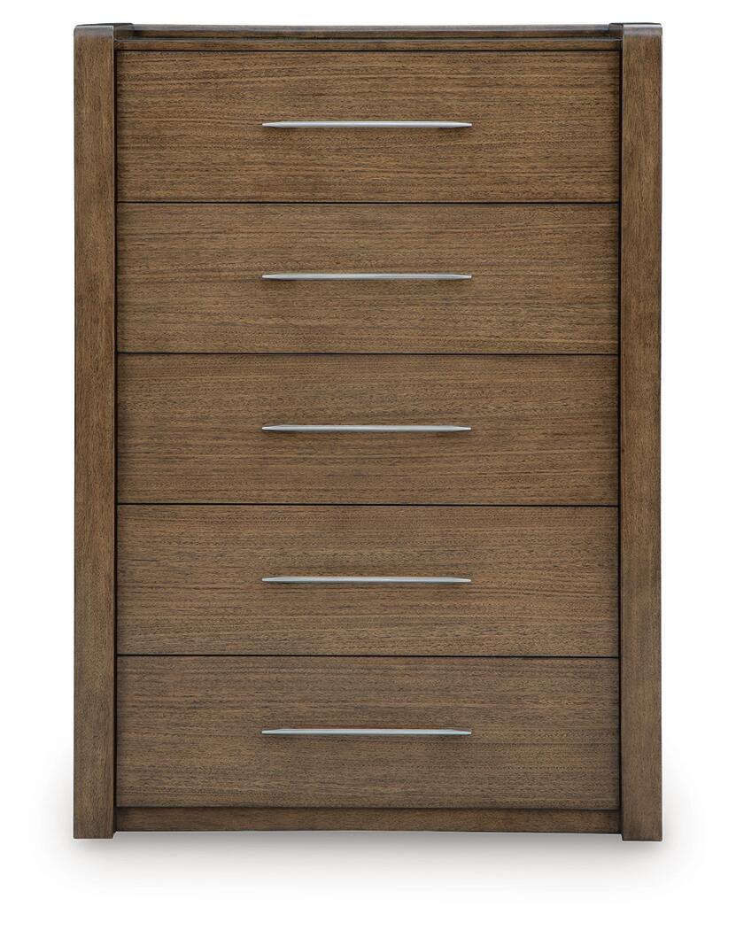 Marxmore - Five Drawer Chest - Brown