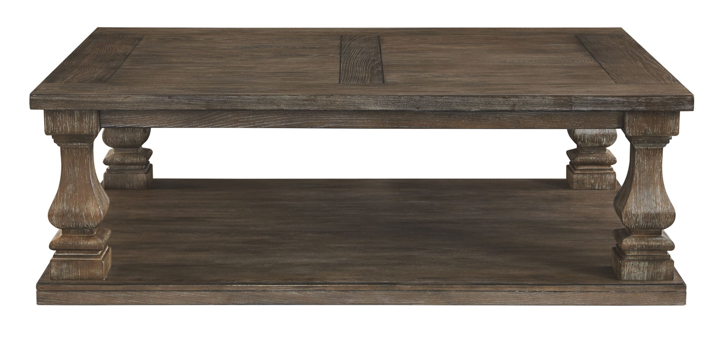 Johnelle - Rectangular Cocktail Table - Gray