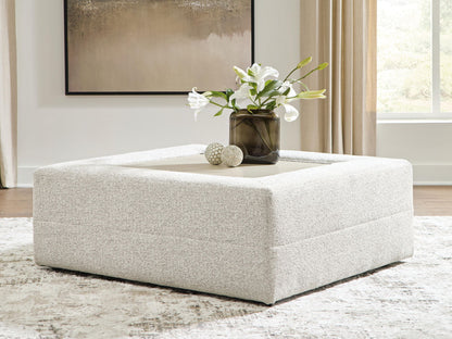 Ashbourne Estate - Oversized Accent Ottoman - Snowstone
