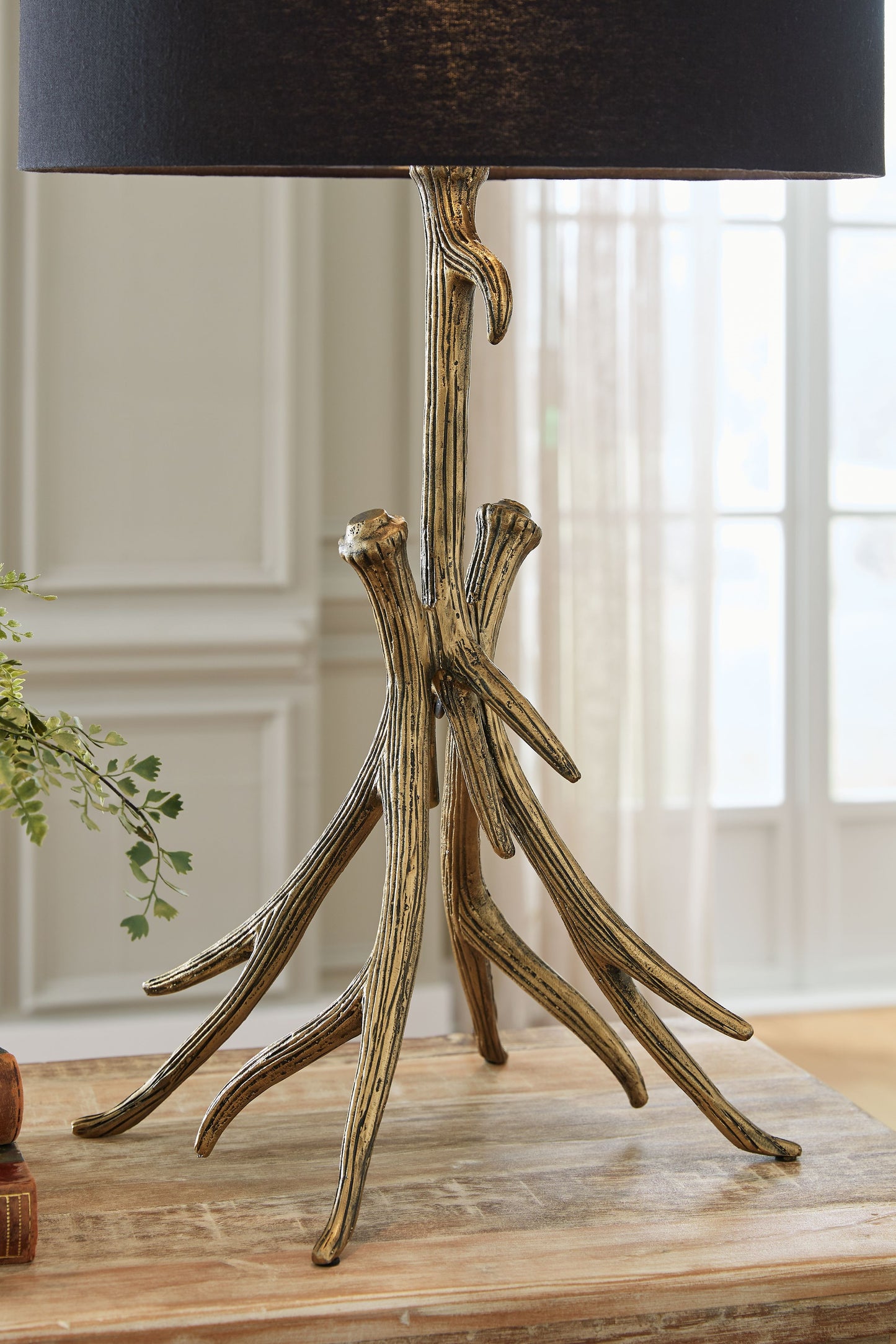 Josney - Metal Table Lamp - Antique Gold Finish