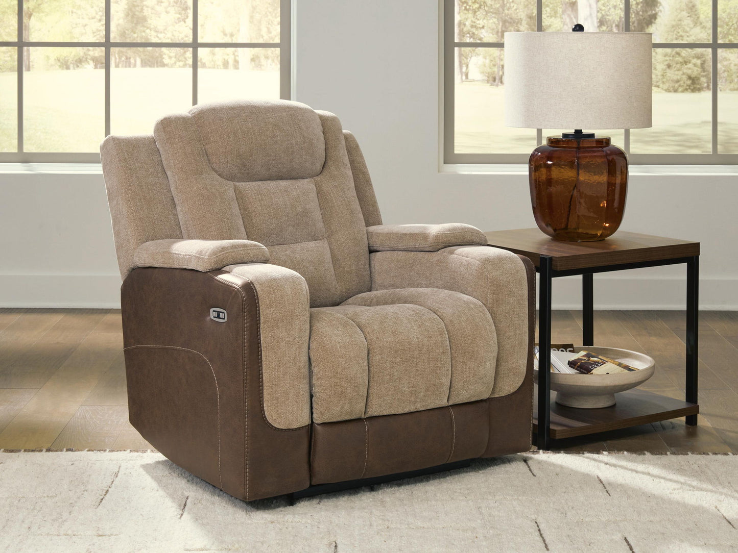 Mixed Motion - Power Recliner With Adjustable Headrest