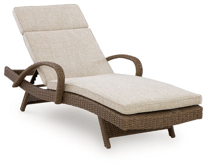 Laguna Heights - Chaise Lounge With Cushion - Beige