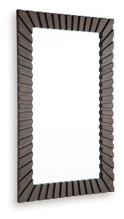 Advin - Accent Mirror - Dark Brown