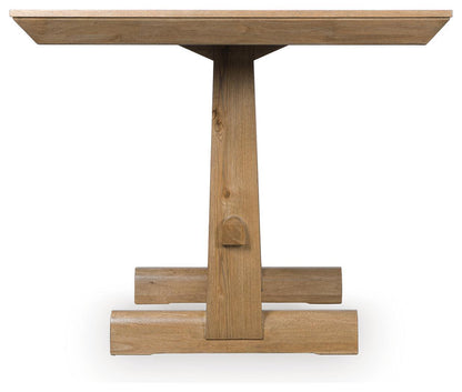 Ridgester - Rectangular Dining Room Counter Table - Light Brown