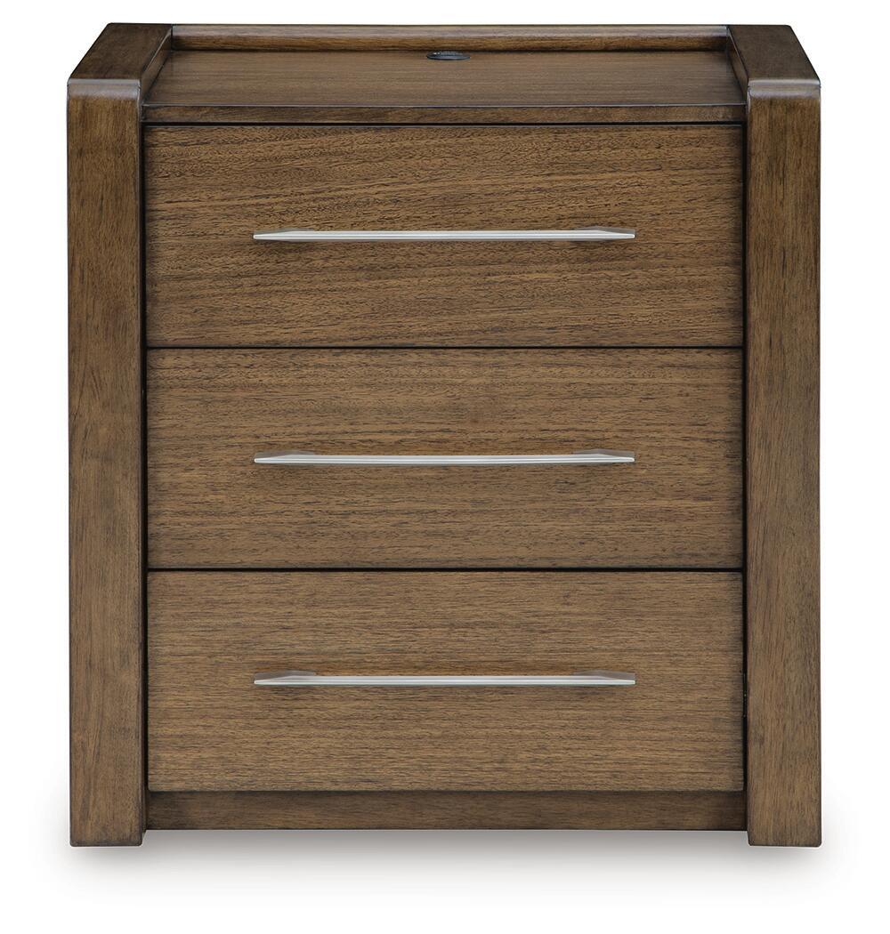 Marxmore - Three Drawer Night Stand - Brown