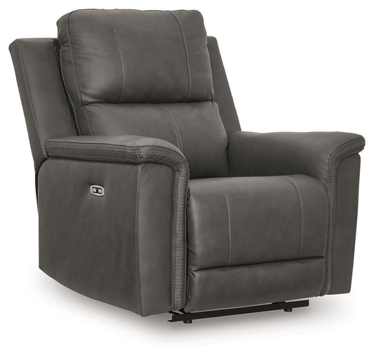 Bleckley - Anchor - Power Recliner With Adjustable Headrest