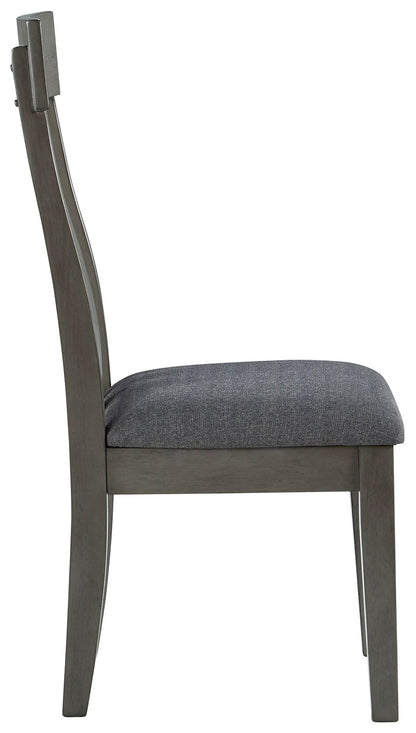 Hallanden - Dining UPH Side Chair (Set of 2) - Black / Gray