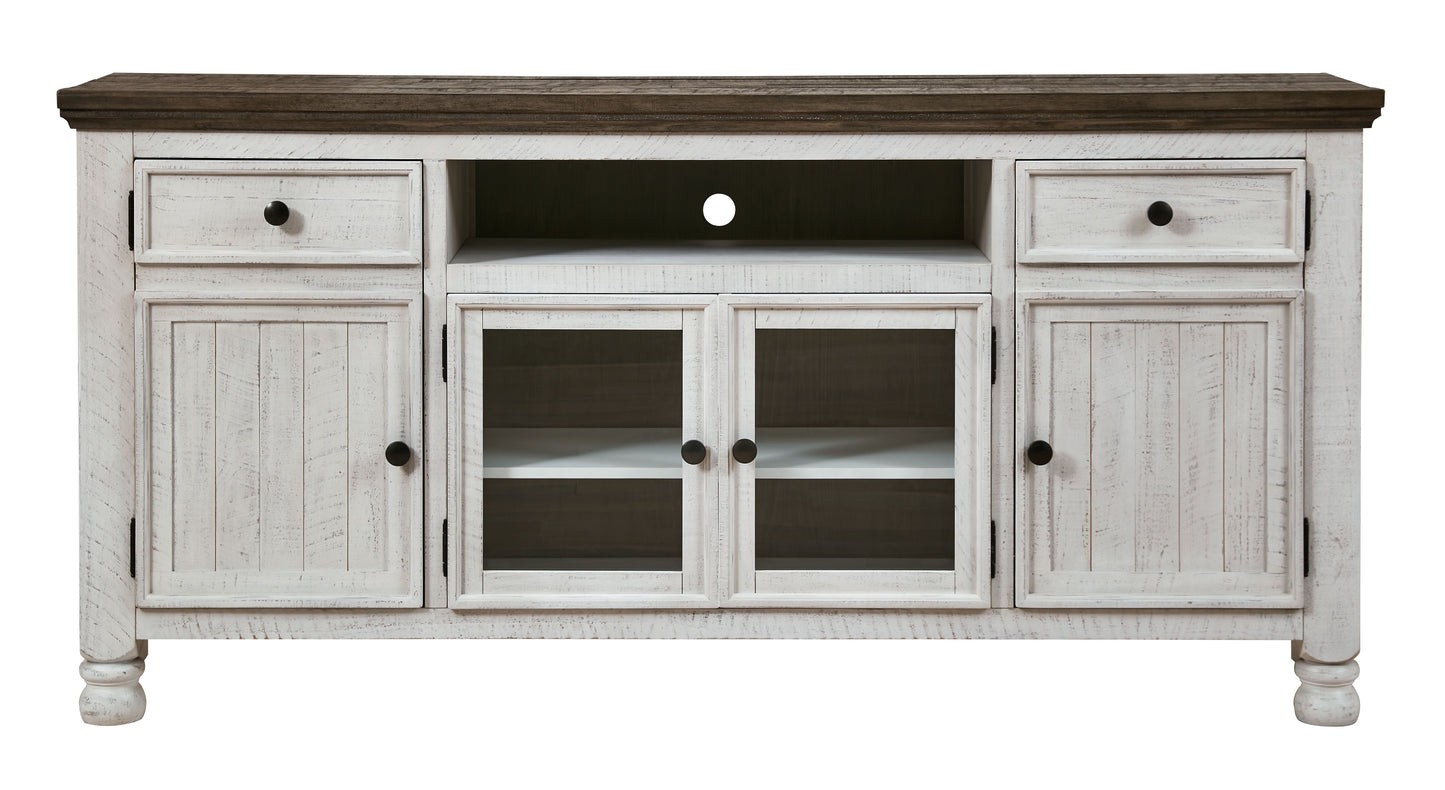 Havalance - Extra Large TV Stand - 4 Doors - Brown / Beige