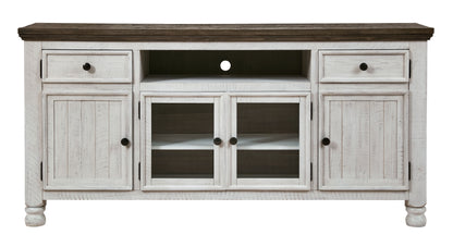 Havalance - Extra Large TV Stand - 4 Doors - Brown / Beige