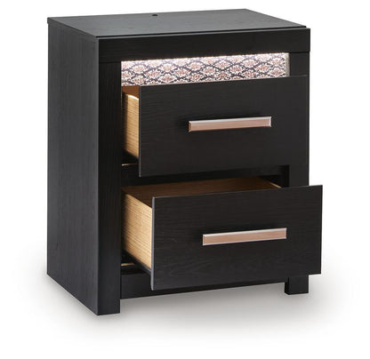 Shoralli - Two Drawer Night Stand - Black