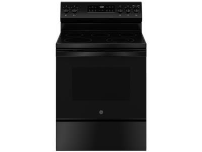 GE 30 Inch Freestanding Electric Range Black