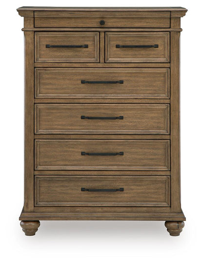 Karallin - Seven Drawer Chest - Medium Brown