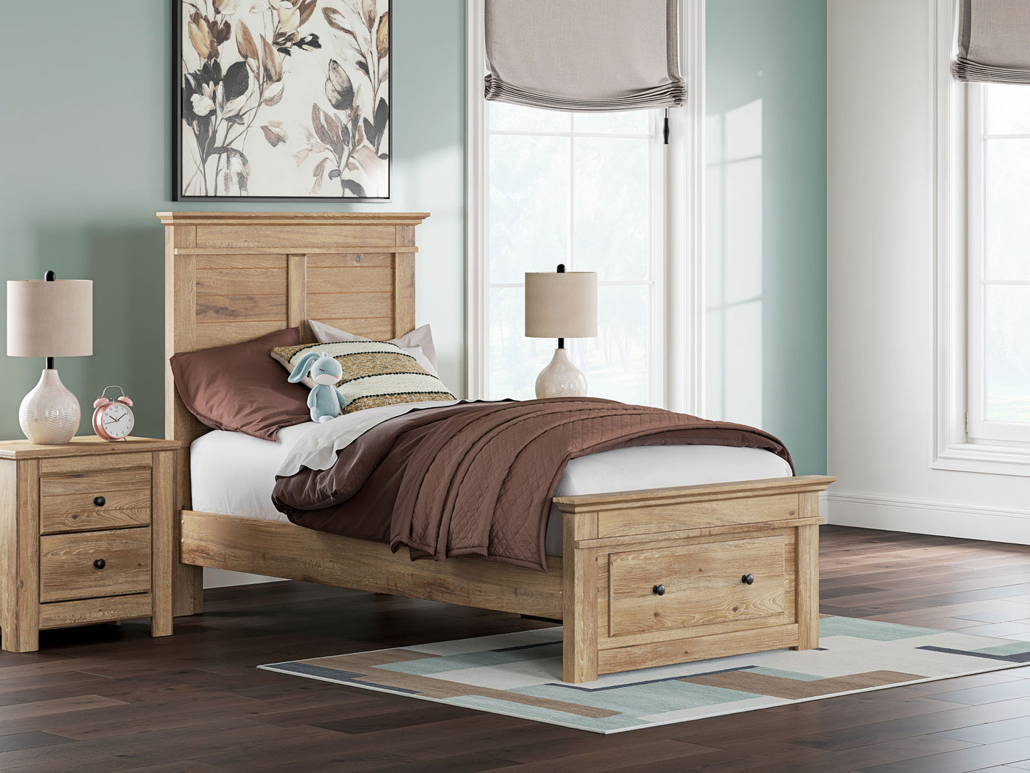 Makidern - Panel Storage Bed