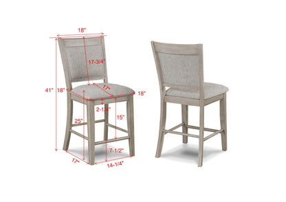 Fulton - Counter Chair (Set of 2) - Gray