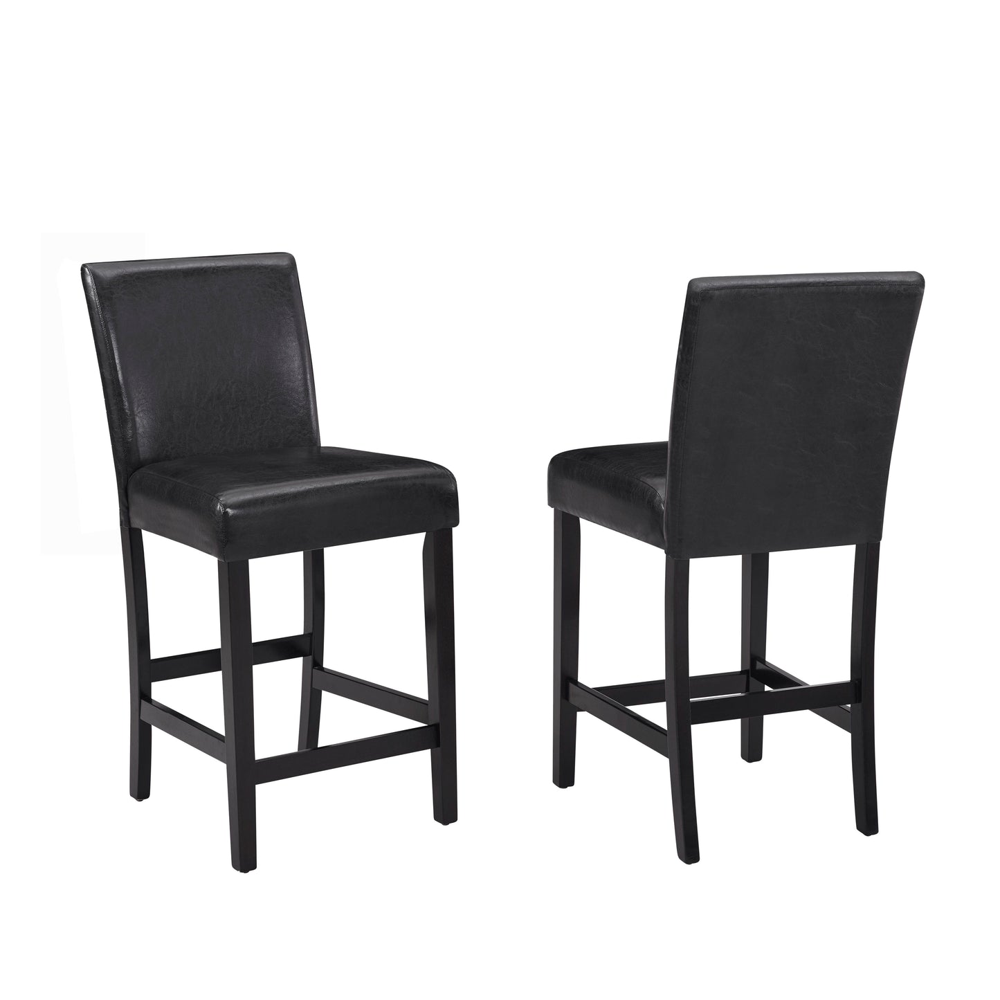 Lennon - 5 Piece Counter Height Table Set - Black / White