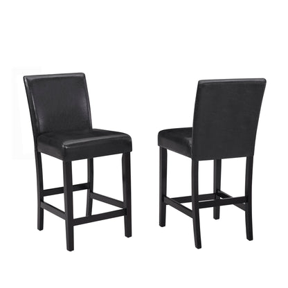 Lennon - 5 Piece Counter Height Table Set - Black / White