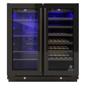 VINOTEMP 101 Can/33 Bottle Wine and Beverage Center Black