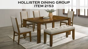 Hollister - Side Chair (Set of 2) - Gray / Dark Brown